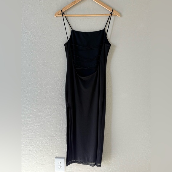 Women's Urban Outfitters Mesh Square Neck Midi Dress w/Strappy Back- XS - Picture 6 of 6